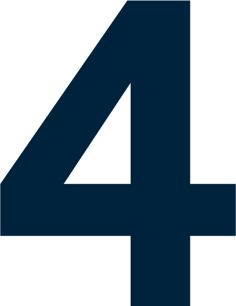 Royalty Free Big 4 Number PNG Image