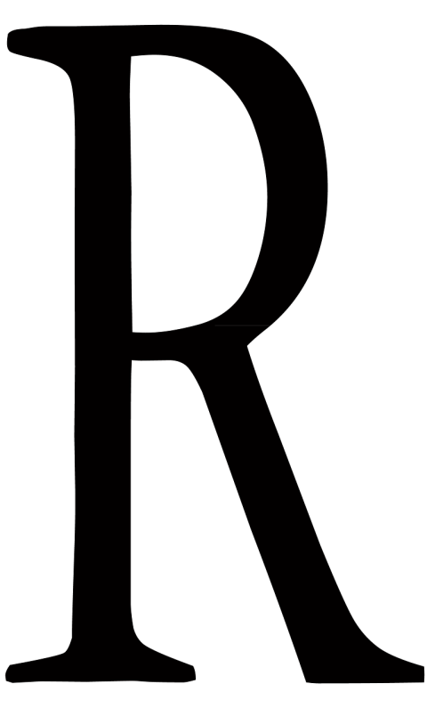 Transparent R Letter PNG Image Free Download