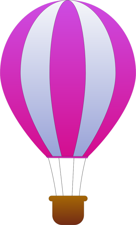 Watercolor Air Balloon PNG Art Free Download