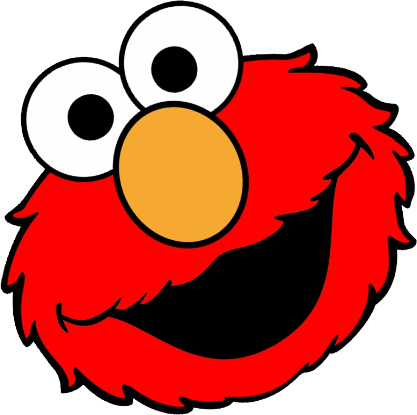 Elmo Face Sticker PNG Free Download
