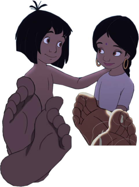 Stock Vector Scg Art Cartoon Mowgli With girl character PNG Transparent Free download