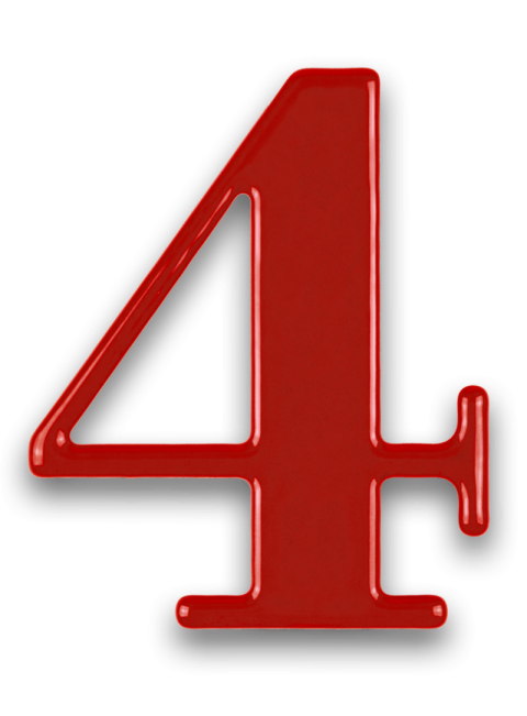 Sillhouette 4 Number PNG Image Free Download