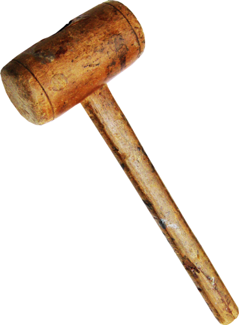 Clip Art On Wooden Hammer PNG Picture