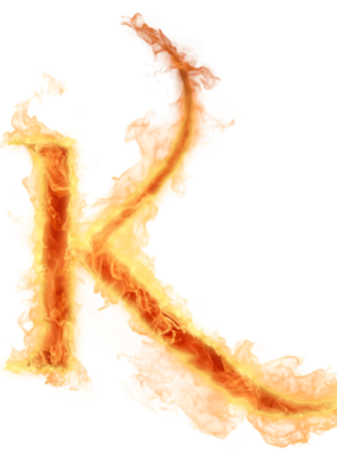 Clipart Fire K Letter PNG Image Free Download