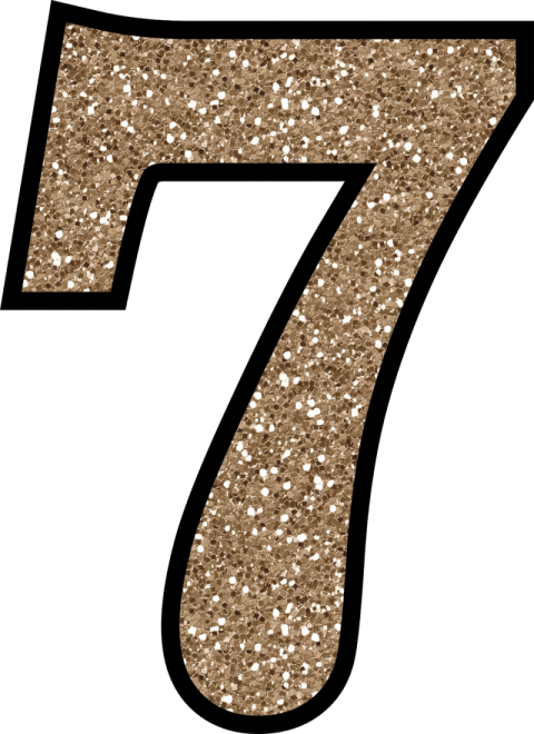 Shining 7 Number PNG Slot Image