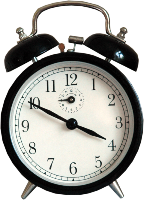 HD Black Alarm Clock PNG Image Free Download