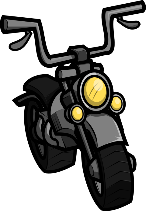 SVG Cartoon Motorcycle PNG Art Image Free Download