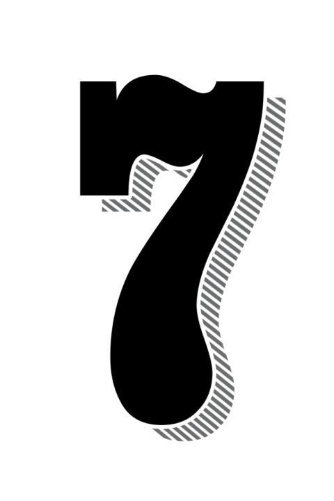 7 Number PNG Slot Machine Image On White Background