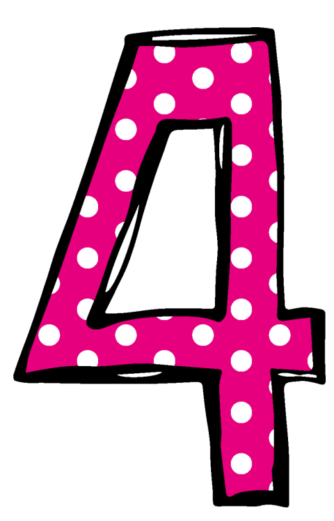 Artistic Mickey Mouse 4 Number PNG Art Image