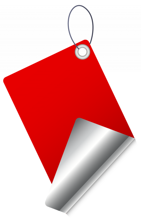 Foliding paper lebel vector graphic design
