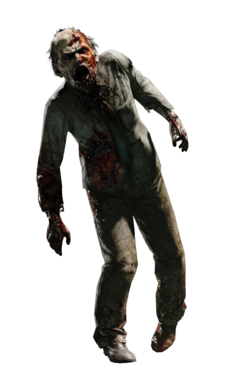 Caution Zombie PNG Transparent Image Free Download