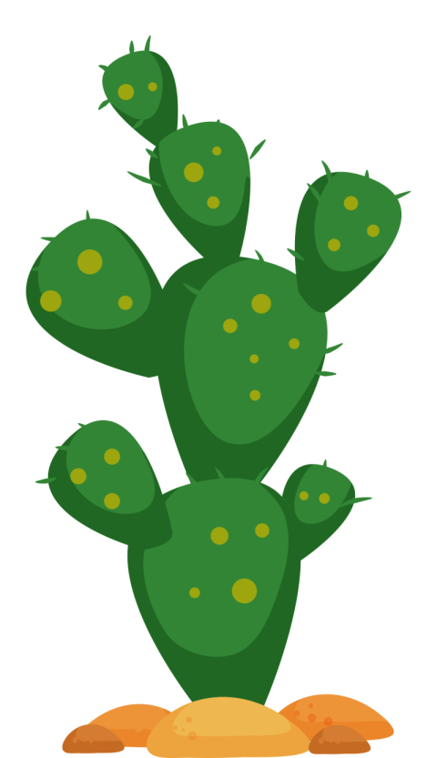 Animated Cartoon Cactus PNG Plant Free Download