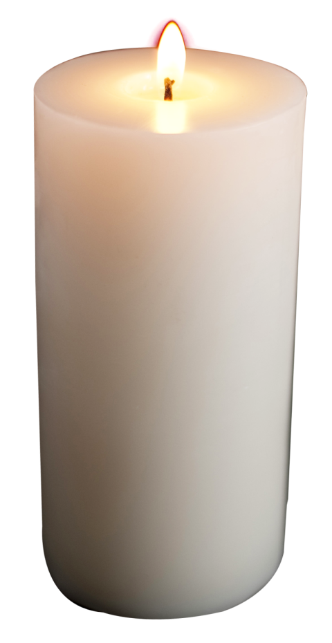Large White Candles PNG Image