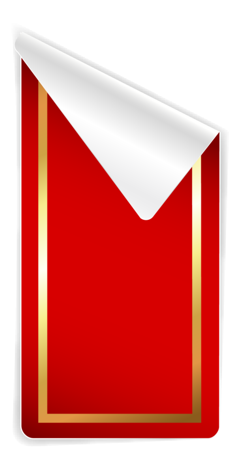 Red & Gold Stricker Vector & Illustrations For Free Download With White Background