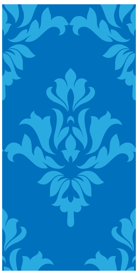 Blue Damask Seamless Pattern Element Elegant Royalty Free Vector PNG Free Download