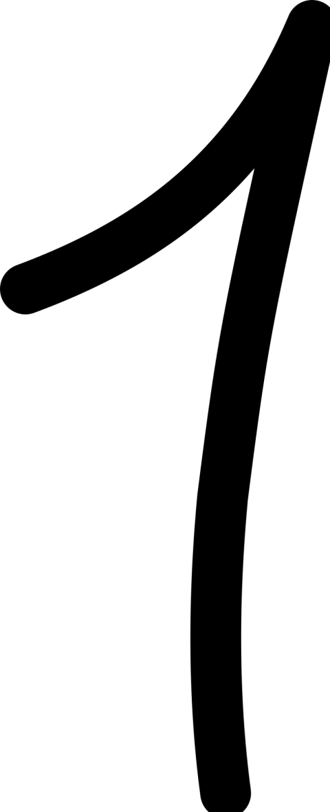 Transparent 1 Number PNG Image Free Download
