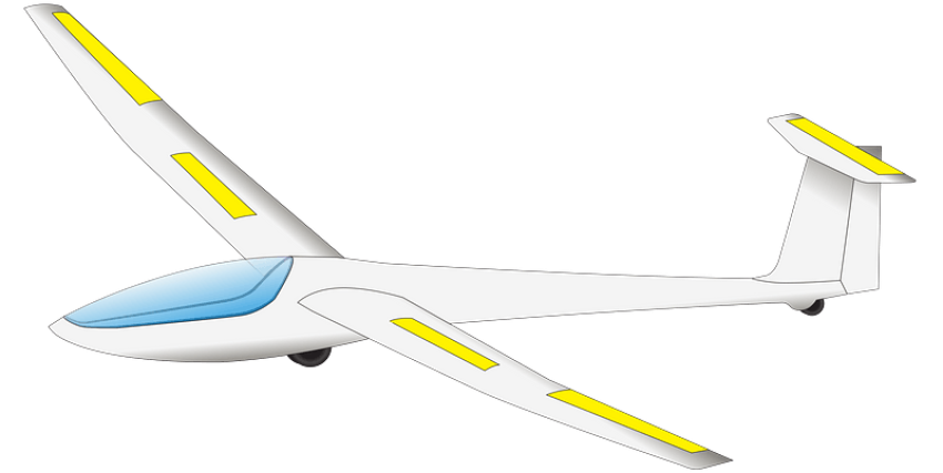Glider plane PNG Sticker Free Download