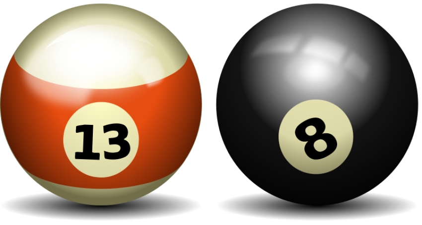 PSD & Svg Graphic Icon On Billiard PNG Balls
