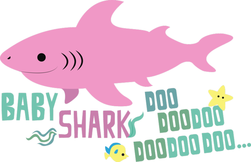 Baby Shark PNG Graphic Logo Free Download