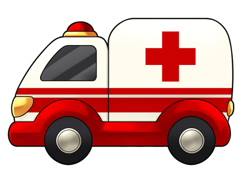 Animated Ambulance PNG Drawn free Download
