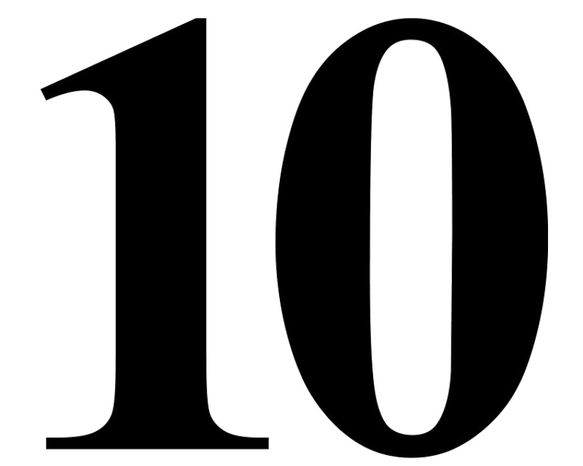 Large 10 Number PNG Image For Free Download