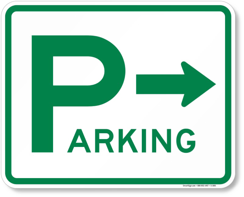 Direction on Parking PNG Bord free Download