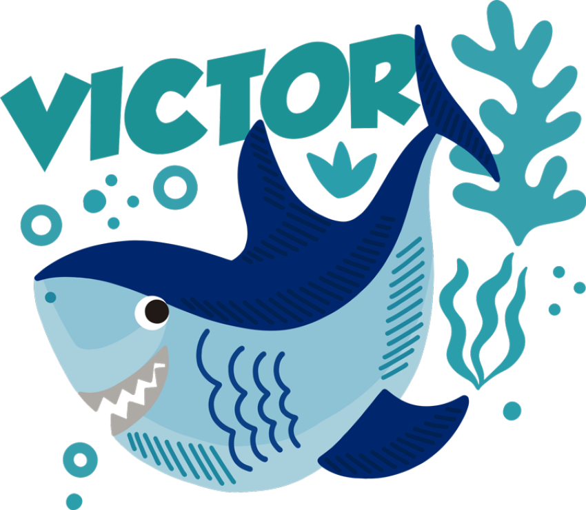 PSD Vector Baby Shark PNG Painting Free Download