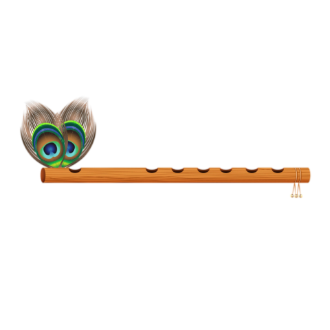 Krishna fulte Vector HD Image