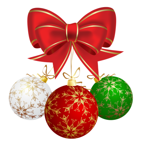 HD Stock Vector Graphic Decoration Ribbon & Balls PNG Transparent