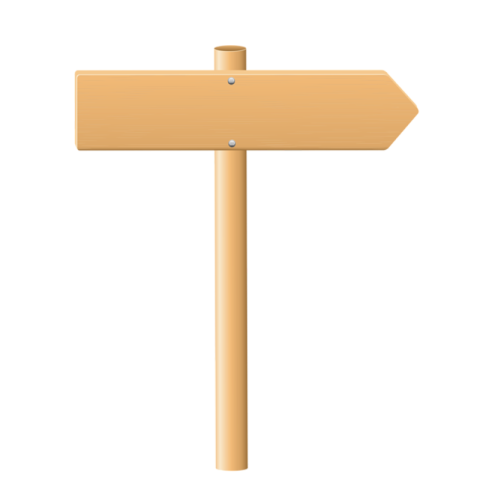 Illustration Vector Wooden Direction Board PNG Icon Free Transparent