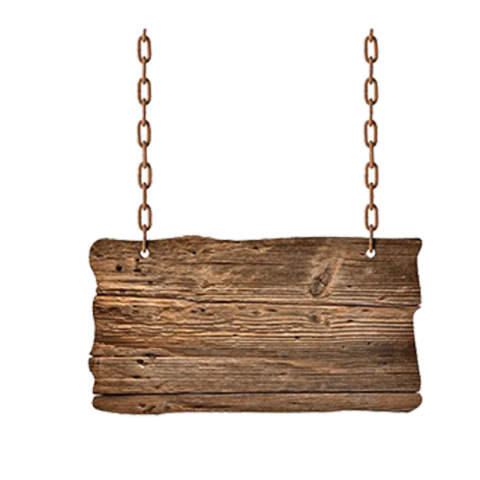 Blank Hanging Information Board Free Transparent