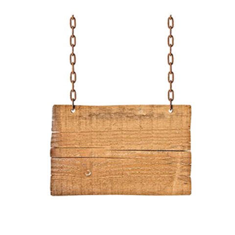 Free Download Vector Wood Hanging Board Free PNG Transparent Background
