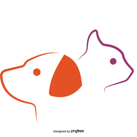 Animal cartoon cats and dogs PNG free Art image