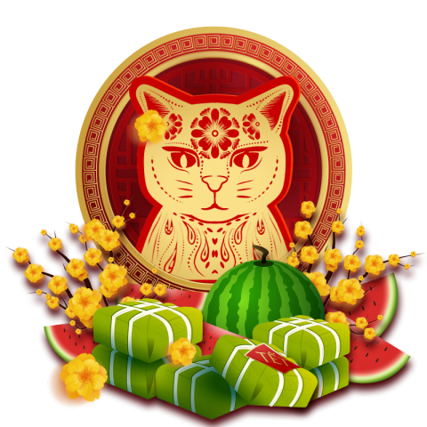 Vietnamese new year apricot flower PNG Download