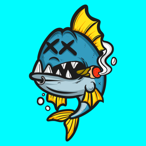Dead fish cartoon PNG free Download