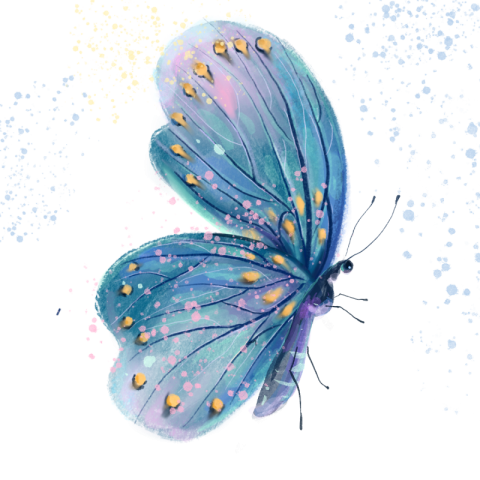 Green flying butterfly insect Free PNG Download