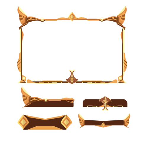 Twitch eagle gold pack panel PNG Free Download
