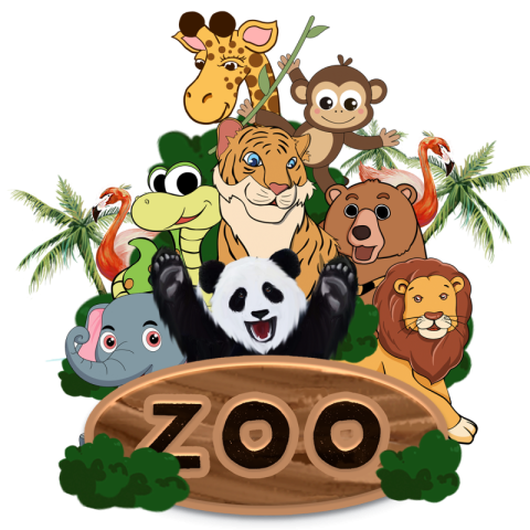 Zoo panda lion tiger PNG free Download
