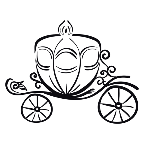 A horse carriage silhouette vector PNG Free Download