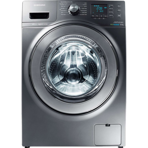 Silver & Steel Haier Washing Machine PNG Picture Free Download