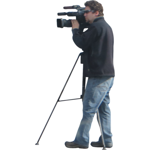 Clipart Video Camera PNG Image With men Free Transparent