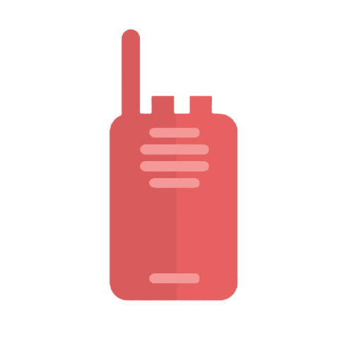 Vector Art On Walkie Talkie PNG Transparent Image