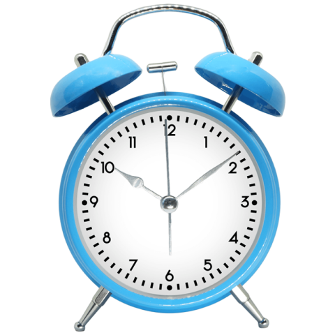 Transparent Blue Alarm Clock PNG Image Free Download