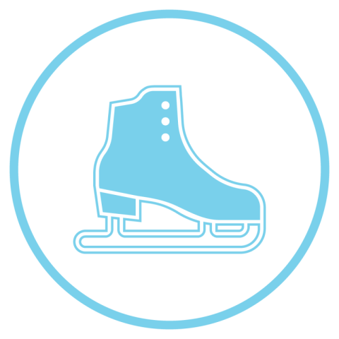 Vector Art Ice Skates PNG Logo free Download