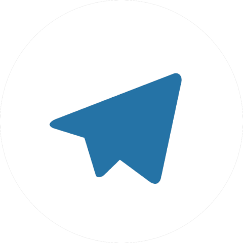 White & Blue Telegram PNG Icon & Sticker Free Download