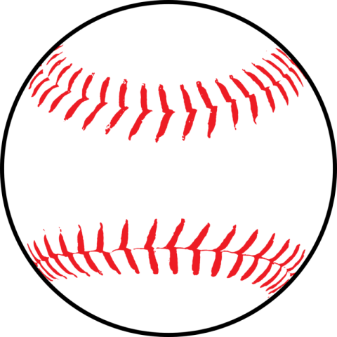 Soft Baseball PNG Simple Drawing