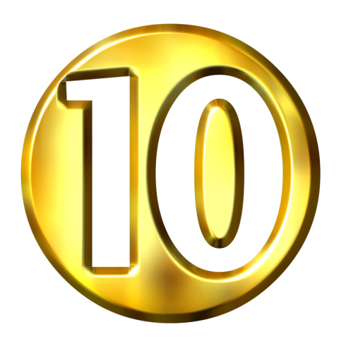 Golden 10 Number Coin PNG Picture Free Download