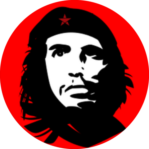 Red Che Guevara PNG Logo Free Download