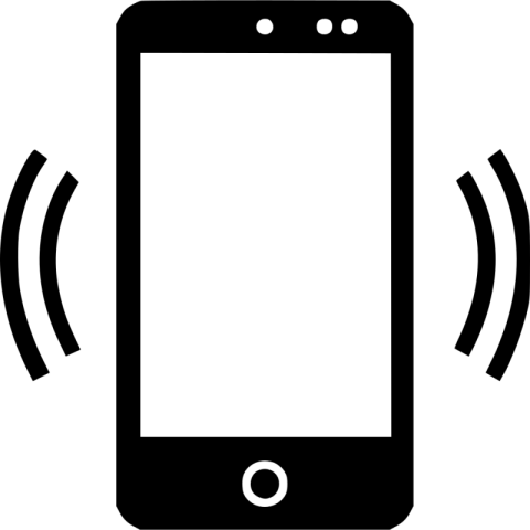 Illustration Phone Viberation PNG Logo
