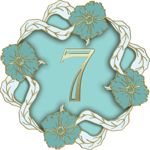 Roylaty Free Vector On 7 Number PNG Floral Image